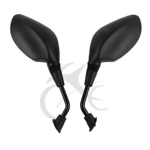 Мотоциклетные универсальные черные зеркала заднего вида 10 мм для Honda Yamaha Kawasaki Suzuki