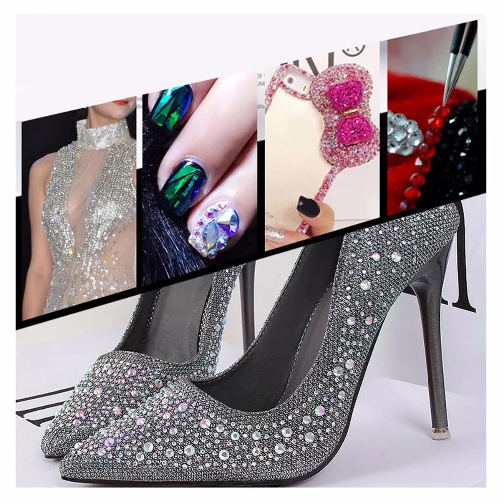 

New Rhinestone Jewelry Nail Art Rhinestones Mixed Size AB Color Drills Gems Manicure Decoration Tool for Nails DIY