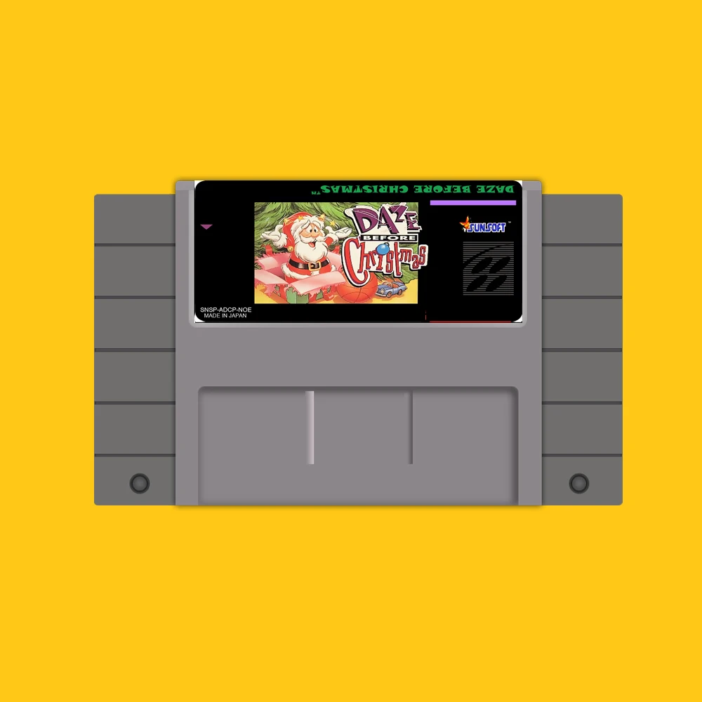 Горячая 46 Pin 16 бит NTSC игровой картридж Daze перед Рождеством|16 bit|16 bit game cartridgedaze before