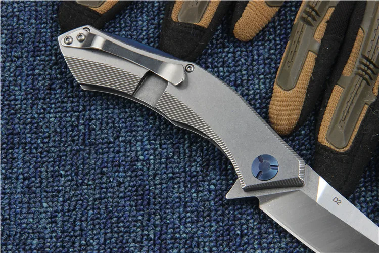 Складной нож Brave Fighter 58-60HRC D2 blade из стали с ручкой Походный инструмент для