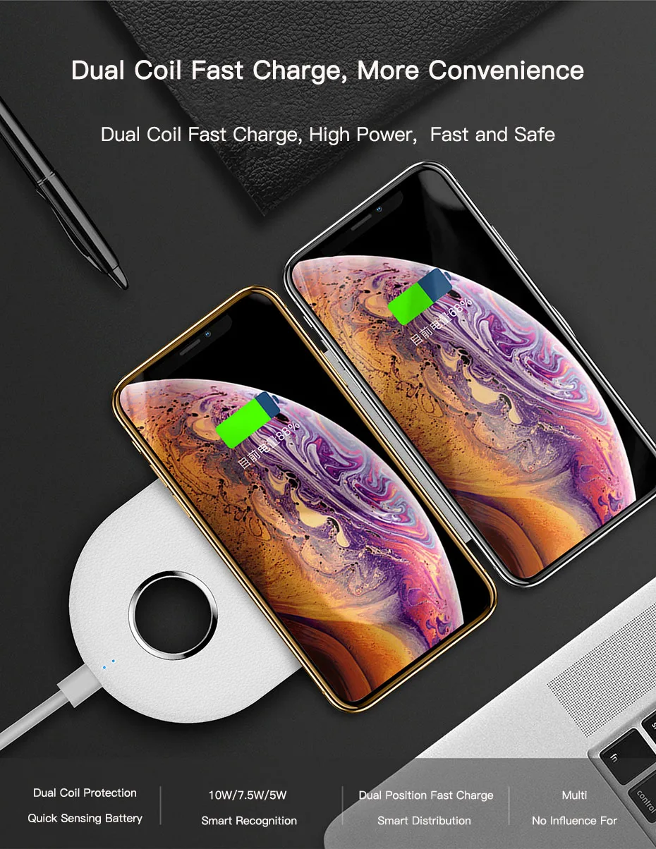 3 в 1 беспроводная зарядная станция для Iphone X XS Быстрая зарядка Беспроводная зарядная площадка для Iphone Airpods зарядная подставка для Apple Watch