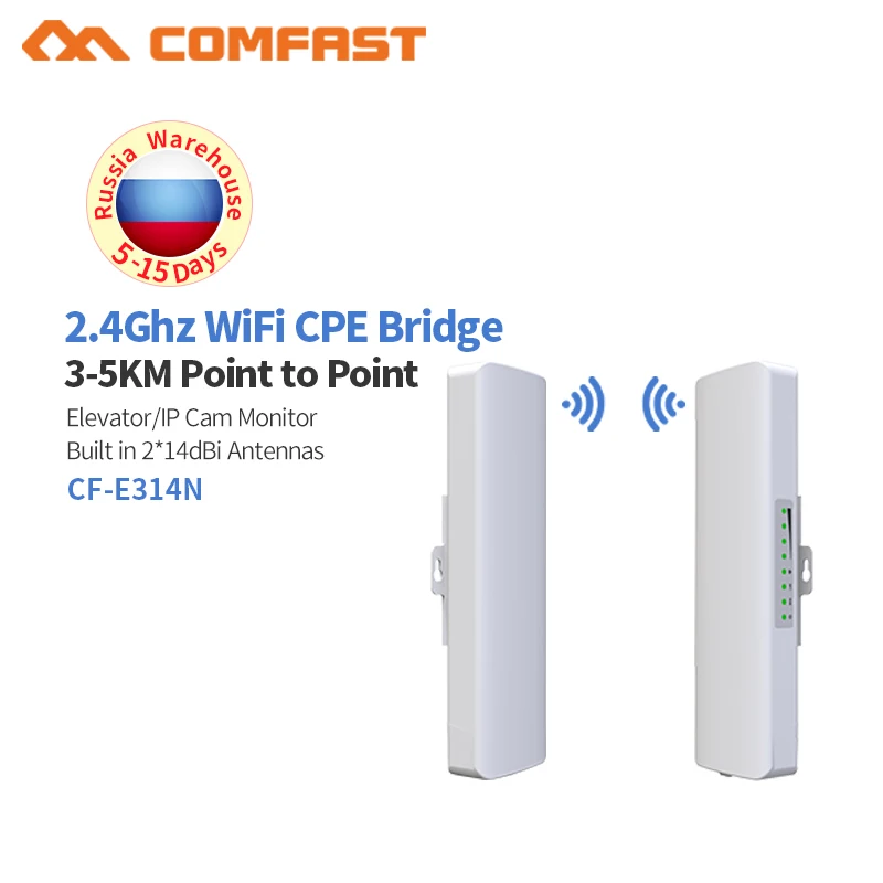 

Уличный высокомощный удлинитель CPE/Wifi/точка доступа/роутер/2,4 ГГц 300 Мбит/с двойная антенна 14dbi Wi-Fi роутер мост