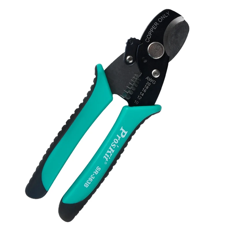 

SR-363B Multifunction Rotary Coax Coaxial Cable Cutter Tool 14/1210/8 AWG Wire Stripper