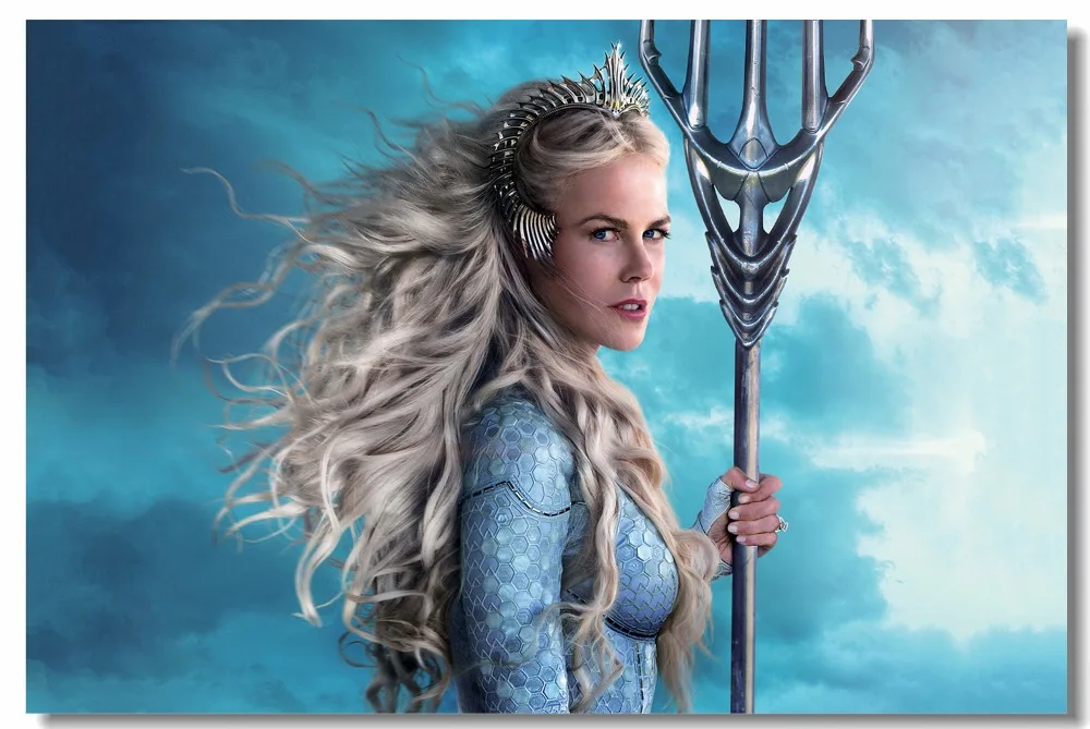 Настенная роспись на заказ фотообои DC плакат супергероя Queen Атланта Aquaman