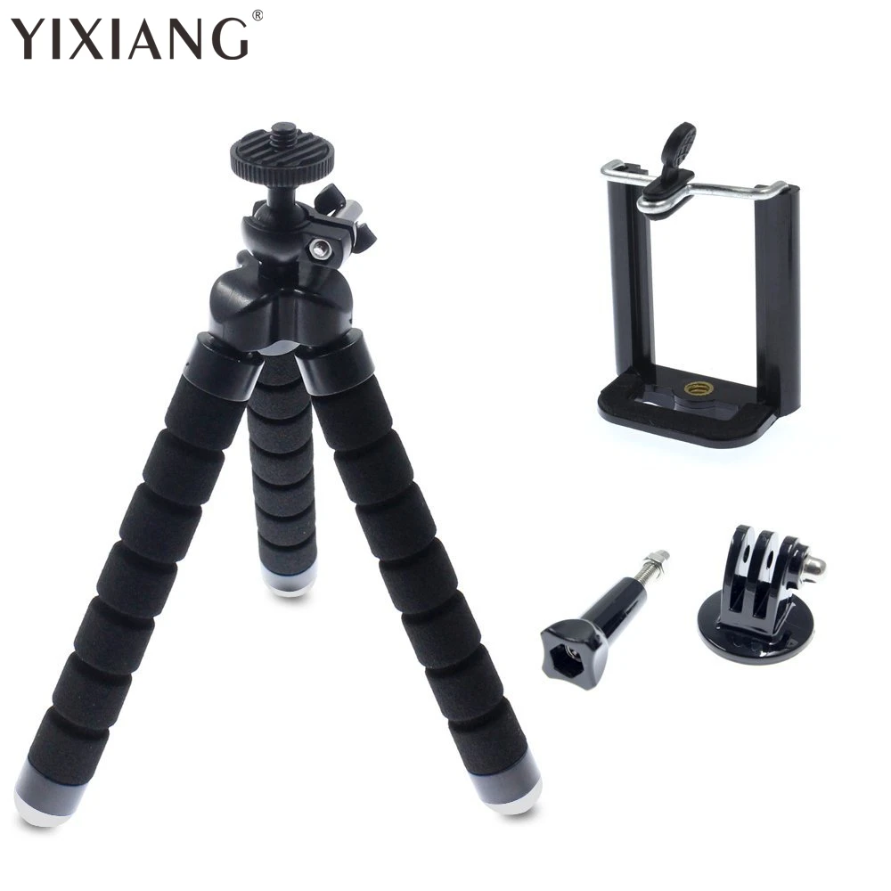 YIXIANG Мини Гибкий штатив с осьминогом + держатель для телефона подставка Gopro Hero 3