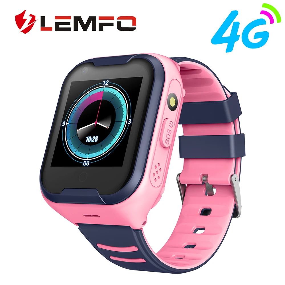 Детские Смарт-часы LEMFO 4G GPS сенсорный экран SOS SIM телефонные звонки