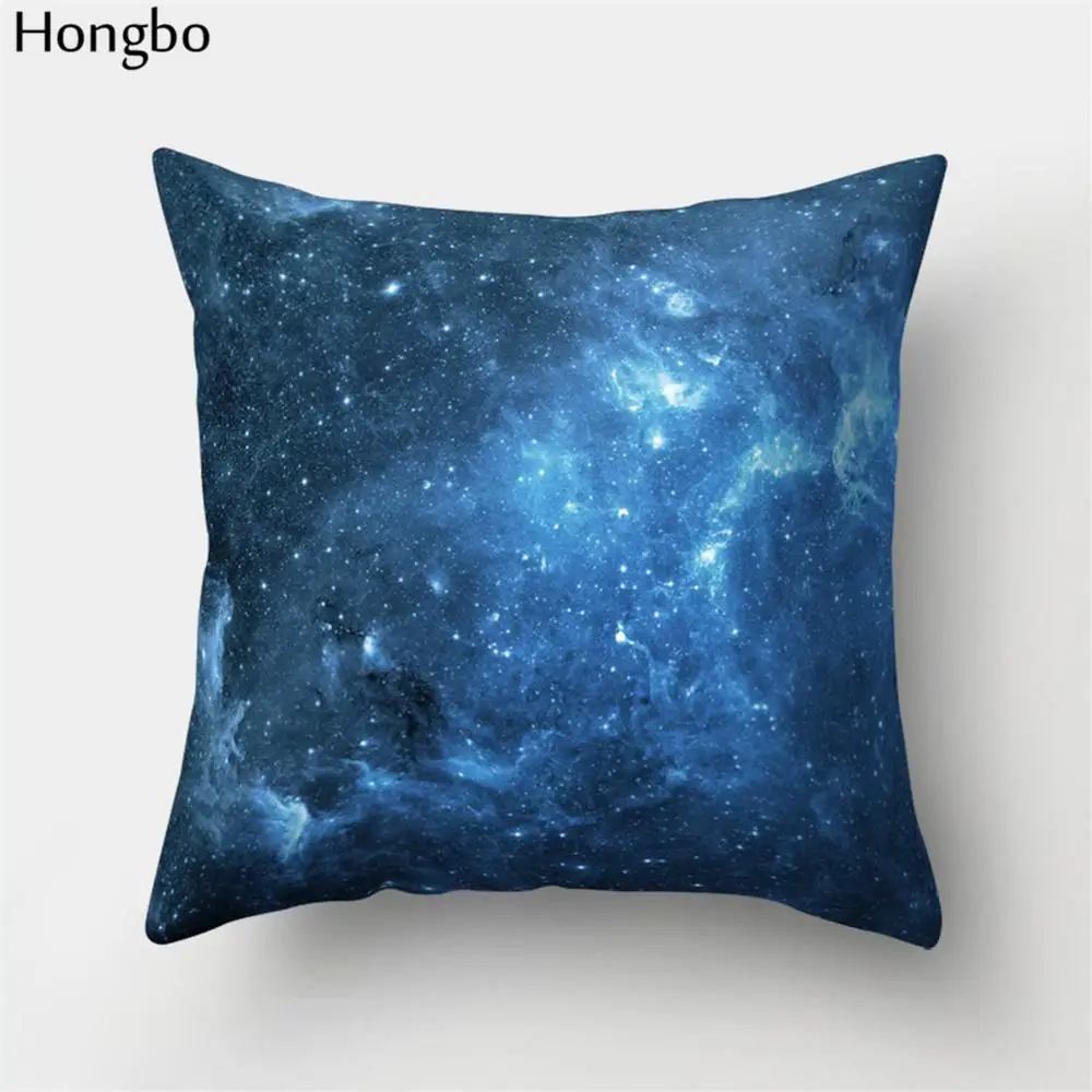 Hongbo 1 шт. ночное звездное небо звезды Сияющие Великолепная Туманность сказочная галактика фантазия Вселенная Чехлы для подушек диван - Цвет: 1