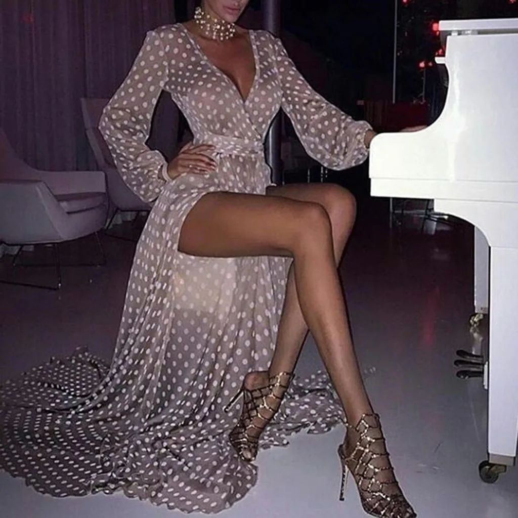 Соблазнительное женское платье-макси в стиле бохо Клубное красное Бандажное