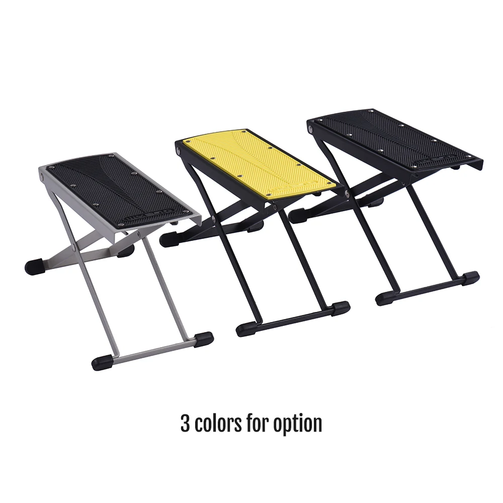 Портативная складная металлическая гитарная подставка для ног педаль 6 уровней