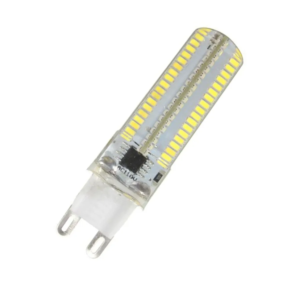 10 шт./лот G9 затемнения 152Led освещения 220 V W 3014SMD лампы силиконовые теплого белого