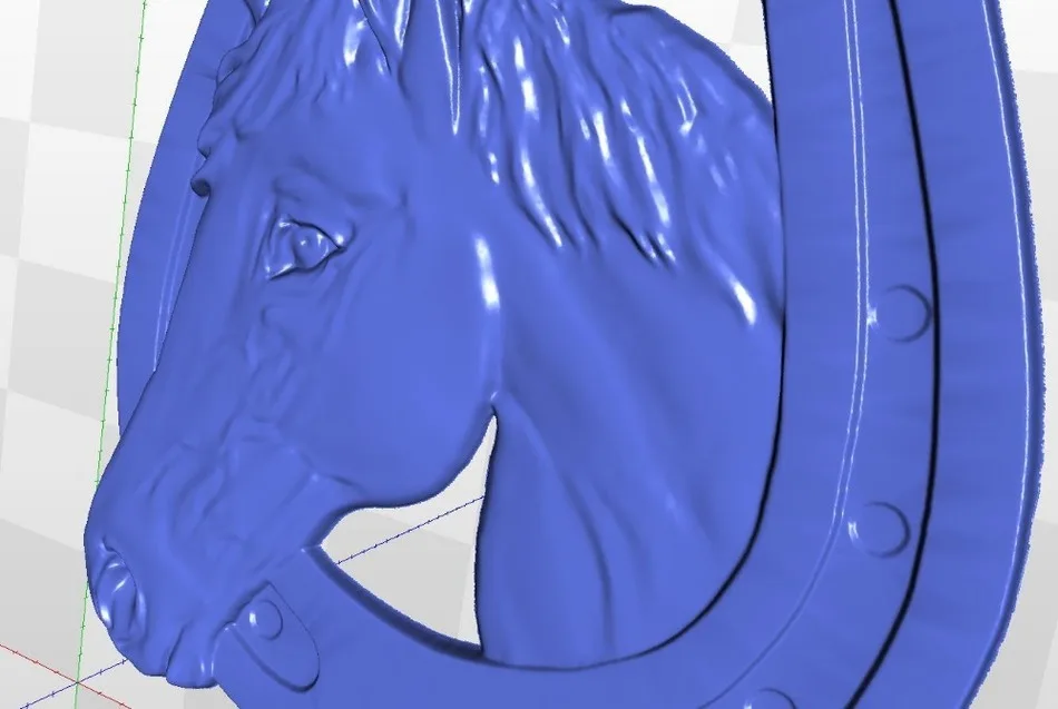 Рельефная 3d-модель подковы _ 2 для ЧПУ в файле STL | Инструменты