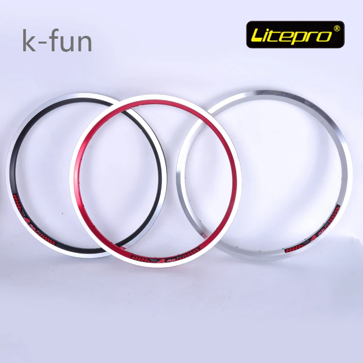 LiTepro K Fun 18 дюймов 355 складной велосипедный обод 20H 28H V тормоз запчасти для