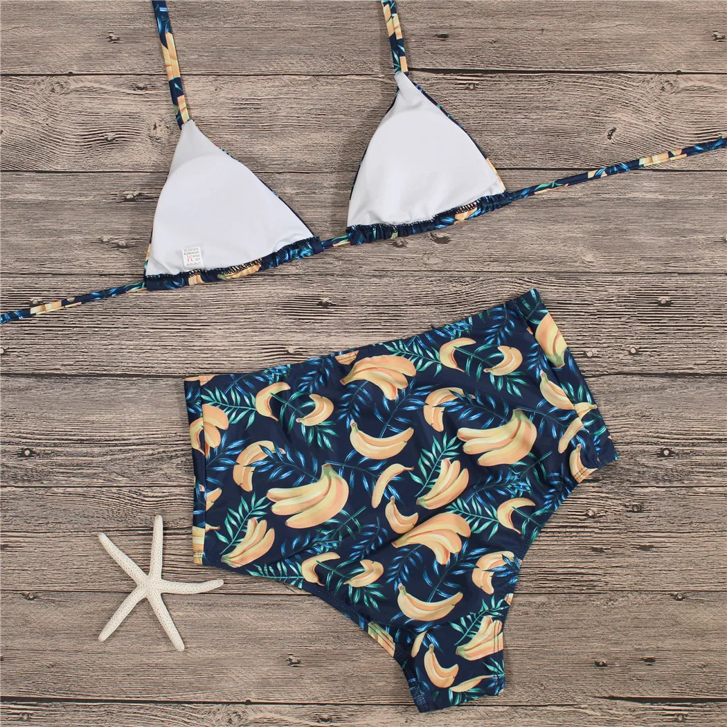Женские бикини с высокой талией шорты пуш ап комплект Бразильский Femme Maillot De Bain