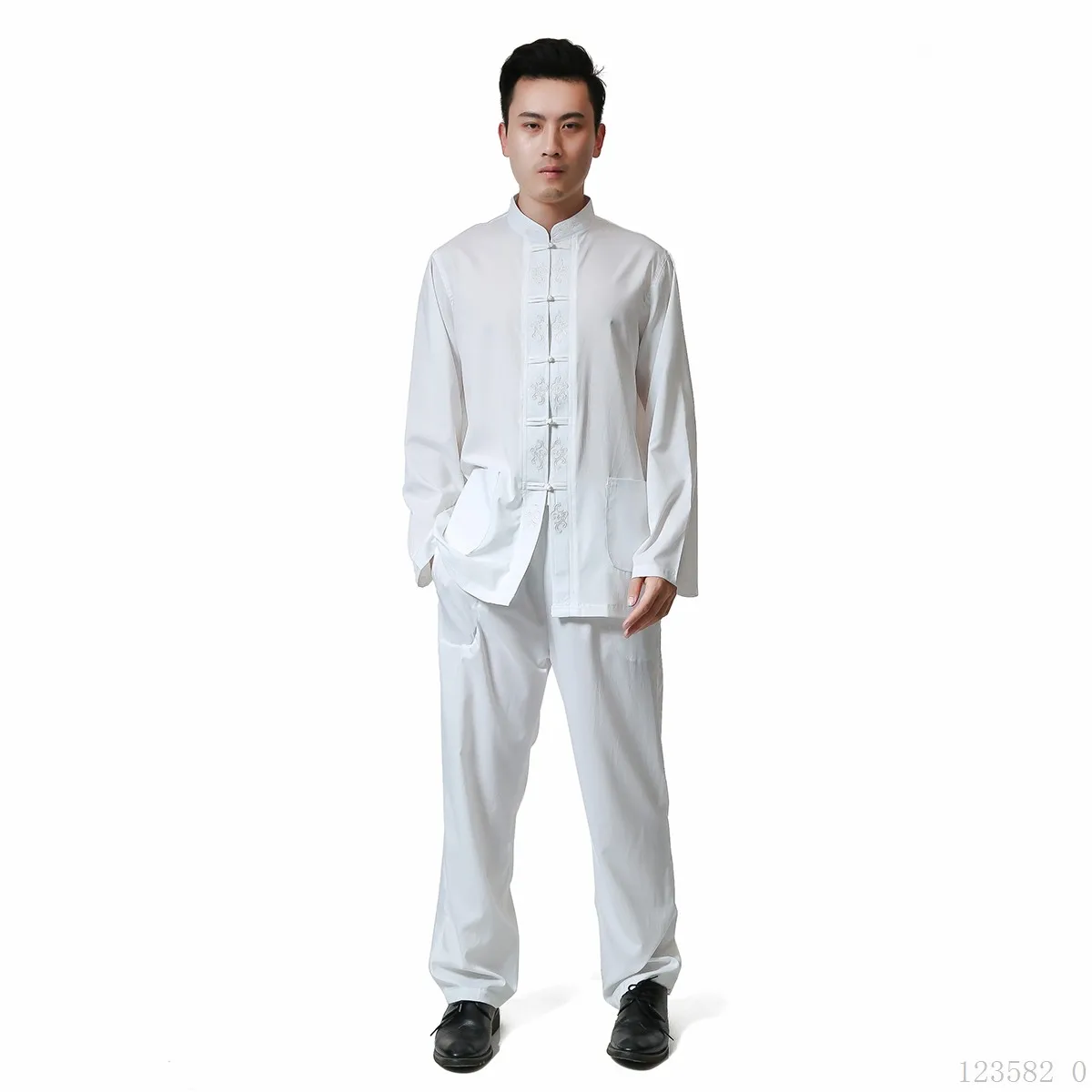 Костюм Kurta мужской из хлопка и льна комплект двух предметов пакистанские