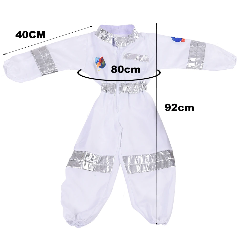 Space Suit Boys &amp Girls Role Play Costume Children Astronaut Jumpsuit Outfit For Halloween Carnival School Day Photos One Size | Детская