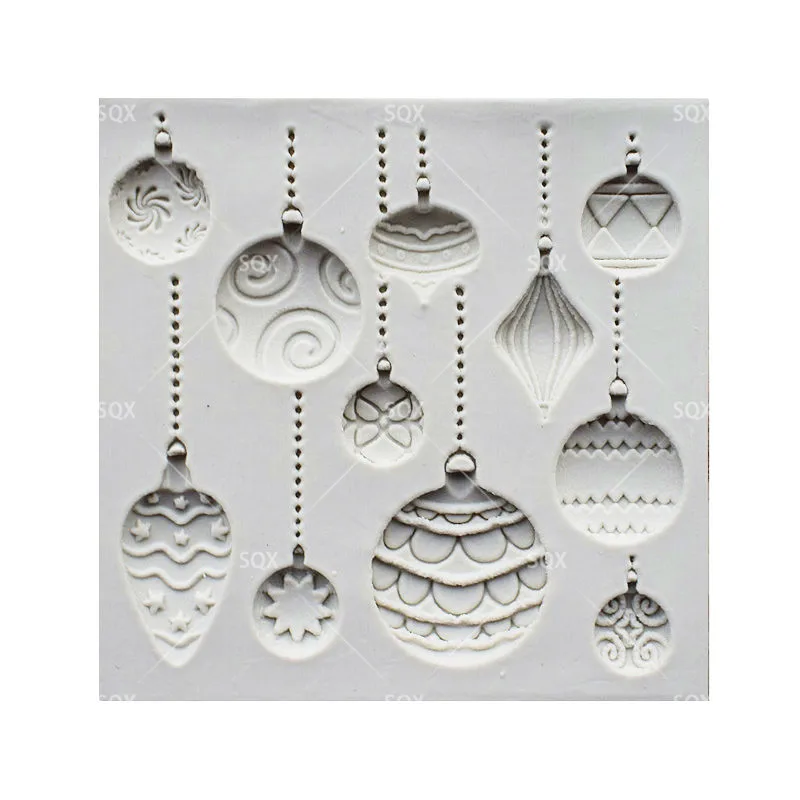 

DIY Christmas Gift Balloon Fondant Silicone Cake Mold Cupcake Chocolate Molds 3D Christmas Fondant Cake Decorating Tools SQ1662
