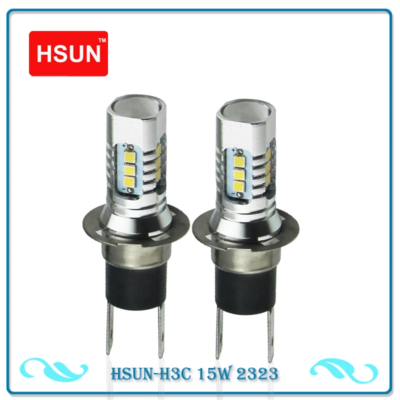 HSUN 2шт H3C 64146BC Высокая мощность 2323 чипов светодиодный Противотуманные фары для