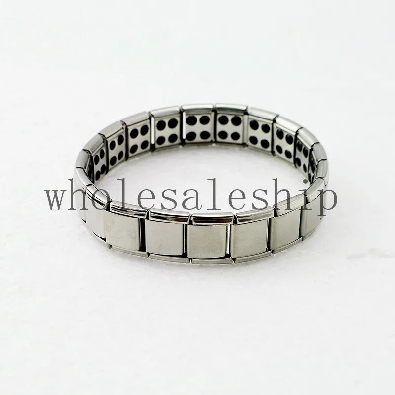 Серебряный титановый браслет для здоровья мощность нано энергия германий