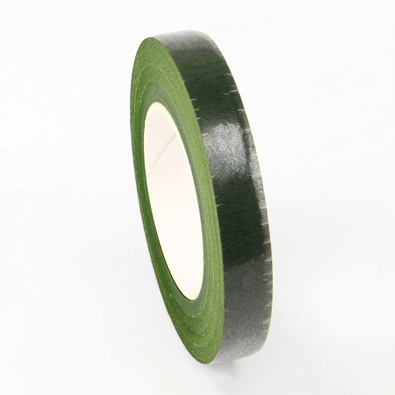 Medium green 1 шт. 30 ярдов 12 мм Цветочная лента для ствола корсажи бутоньерка искусственный цветок тычинки обертывание флорист ленты нейлон товары для цветов - Цвет: Medium green
