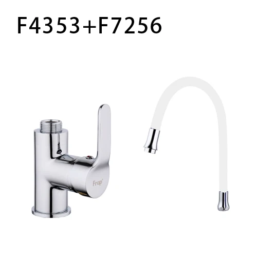 F4353 F7256 White Frap силикагель для носа любое направление вращающийся на 360 градусов Torneira Para Cozinha Смеситель для холодной и горячей воды с одной ручкой F4353 - Цвет: F4353 F7256 White