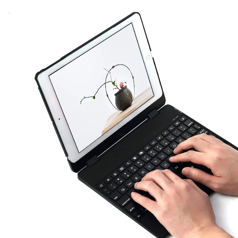 Loufu 360 Вращающийся Чехол для iPad 9 7 чехол с клавиатурой беспроводной Bluetooth цветов