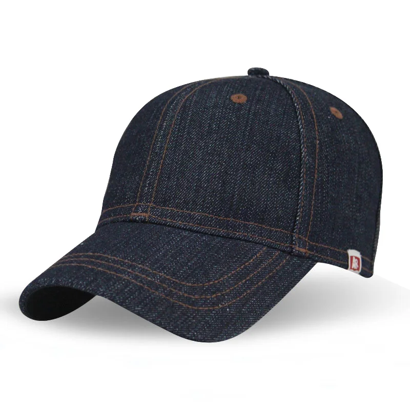 BQacces новые модные однотонные 100% хлопок деним strapback бейсбольная кепка для мужчин и