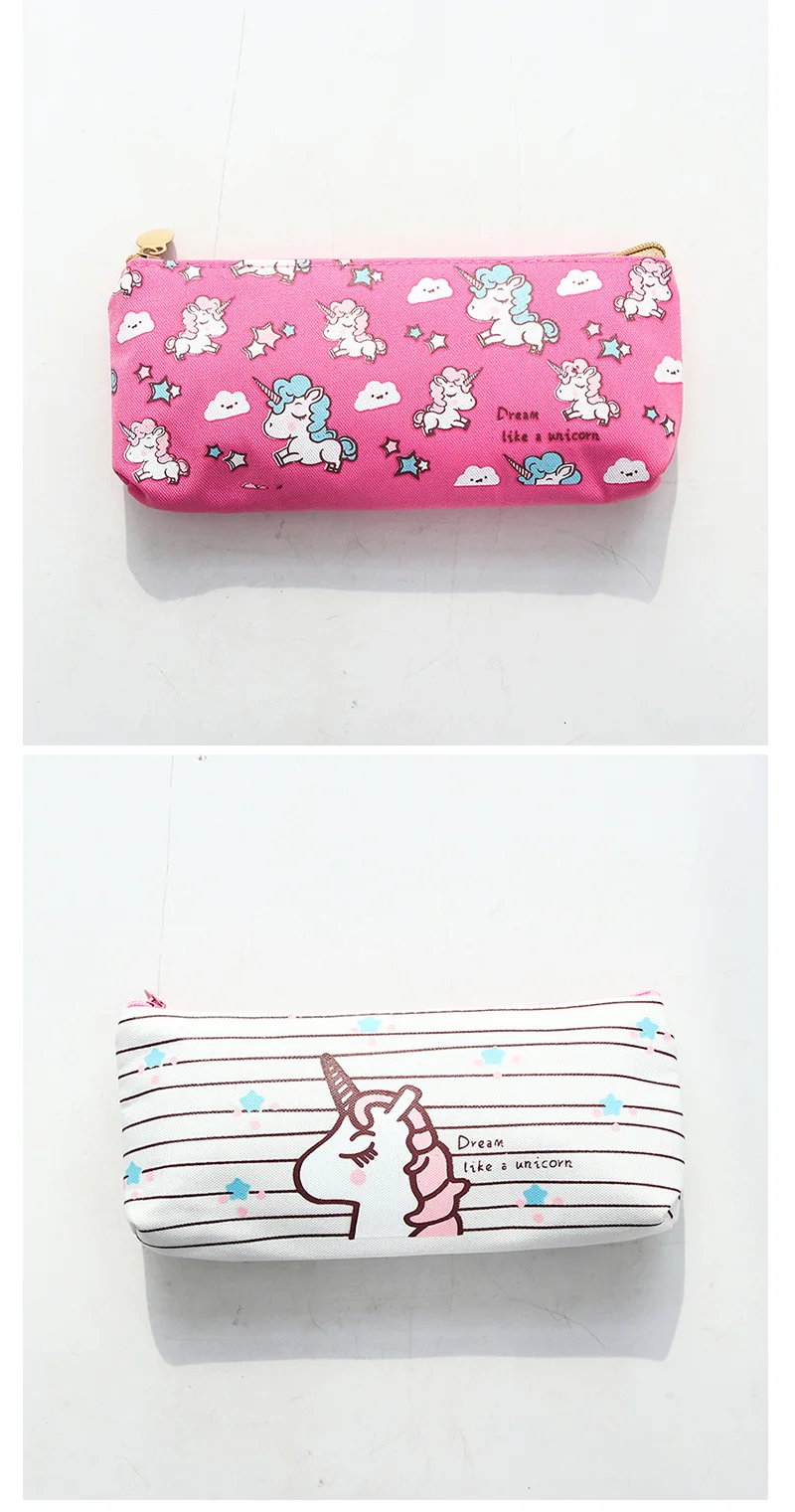 1 шт. kawaii простой чехол для карандашей с милым рисунком единорога, офисный студенческий чехол для карандашей, школьные принадлежности, коробка для ручек achuccio Scuola