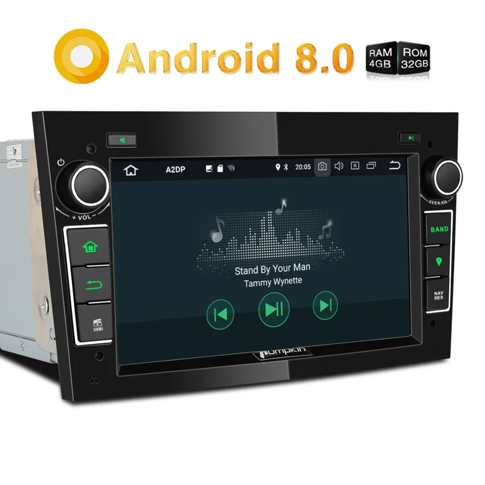 Тыква 2 Din7 &quotQcta core 4G + 32G Android 8 0 автомобильный радиоприемник без dvd плеера GPS