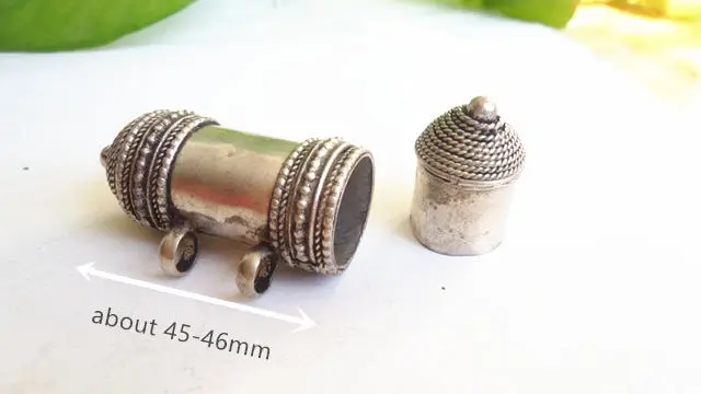 TGB051 Тибетский молитвенный колесо амулет подвески медный цилиндр коробка медальон для человека