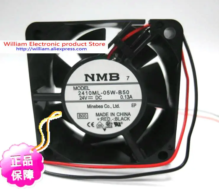

New Original NMB 2410ML-05W-B50 60*25MM DC24V 0.13A Inverter cooling fan