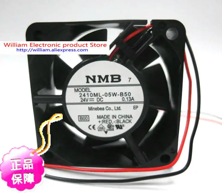 New Original NMB 2410ML-05W-B50 60*25MM DC24V 0.13A Inverter cooling fan
