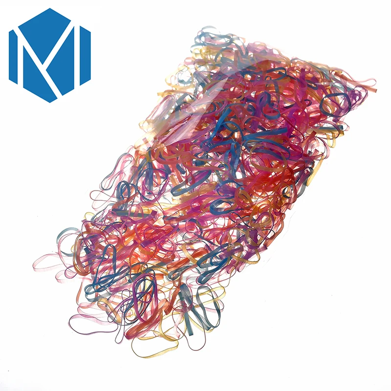 Разноцветные Детские резинки M MISM 600 шт./пакет держатель для хвостиков