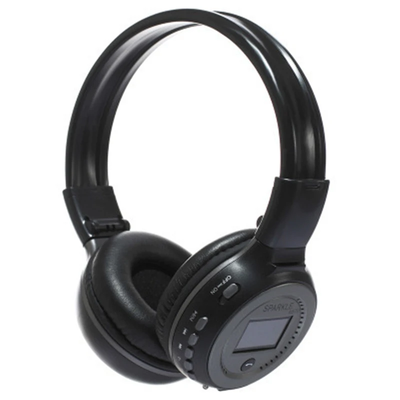 Black and Gray B570 Hi-Fi стерео Bluetooth наушники Беспроводная гарнитура с микрофоном FM радио Micro SD карта воспроизведения громкой связи вызов для телефона - Цвет: Black and Gray
