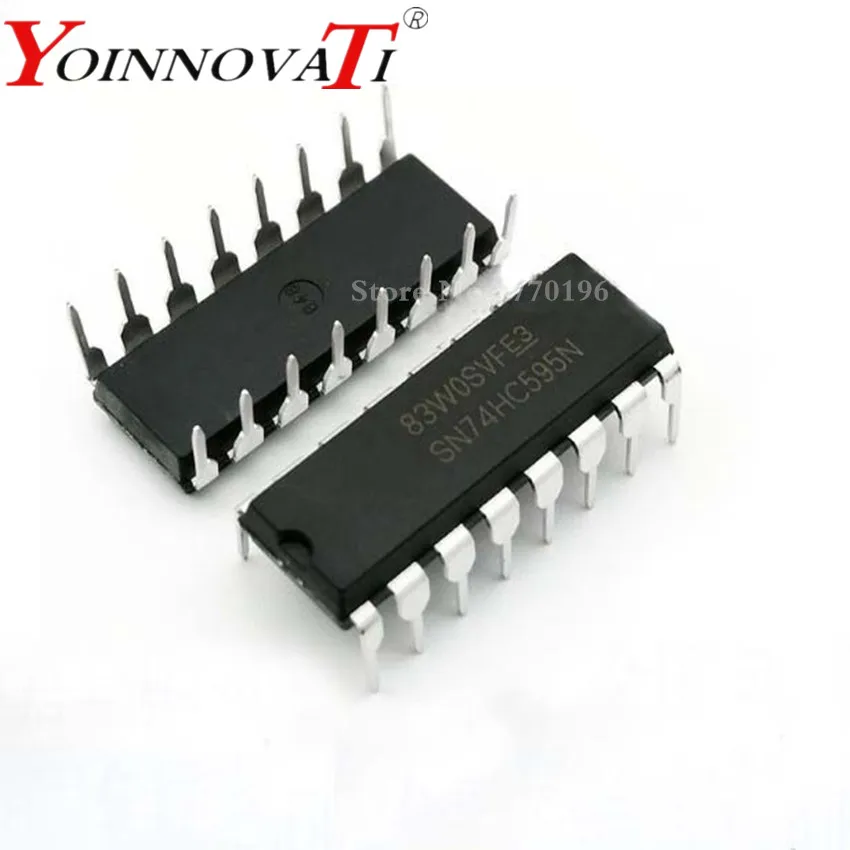 10 шт. SN74HC595N DIP16 SN74HC595 DIP 74HC595N 74HC595|Интегральные схемы| |