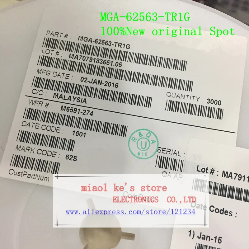 [5 шт. 10 шт.] 100% Новый оригинальный MGA 62563 TR1G марка: 62S IC AMP 100 МГц 3 ГГц SOT363