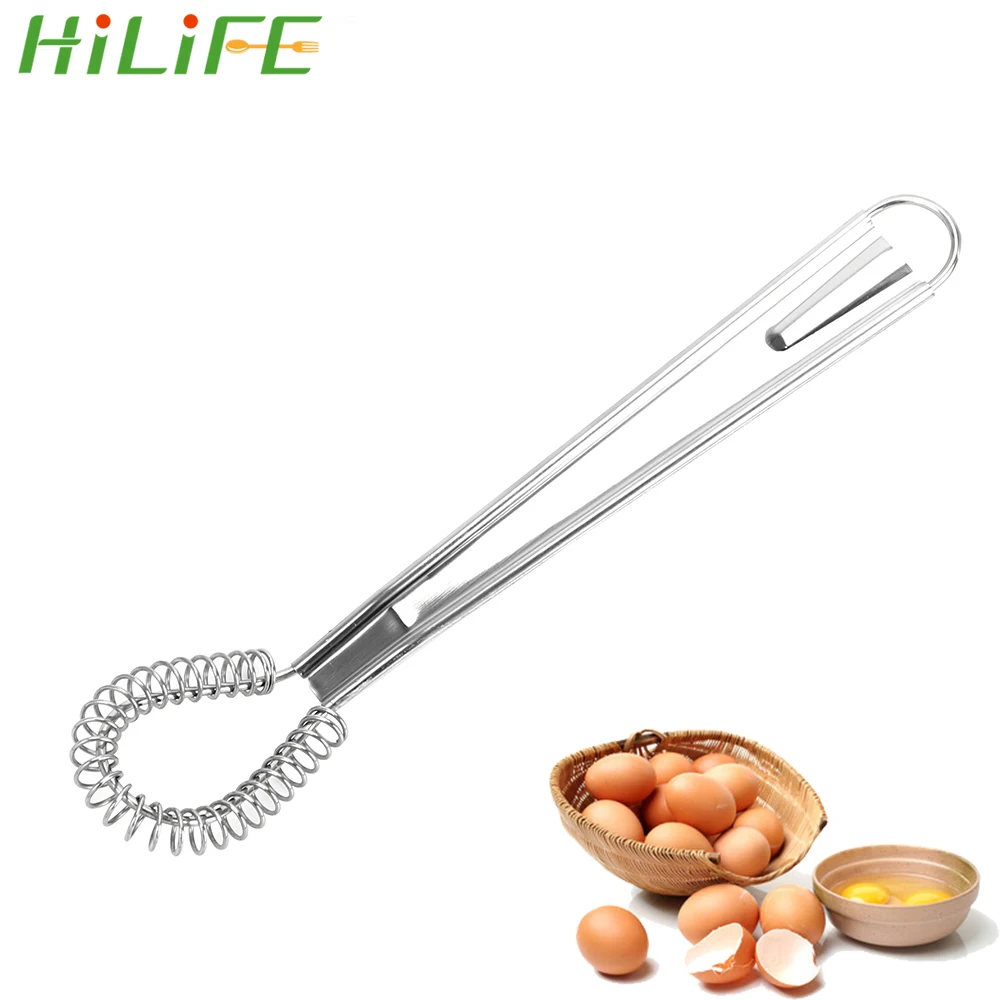 Мини взбиватель для яиц HILIFE кухонный аксессуар пружинный блендер