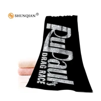 custom rupaul towel printed cotton facebath towels microfiber fabric 35x75cm70x140cm shower towels