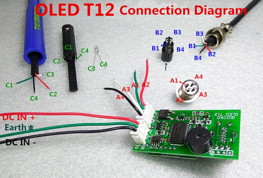DIY OLED цифровой паяльник паяльная станция плата контроллера температуры+ T12 наконечники ручки