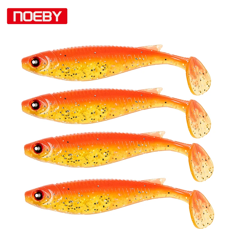 Noeby Pesca Tiddler мягкие приманки 10 см 4 шт./пакет для рыбалки имитации мягкой рыбы