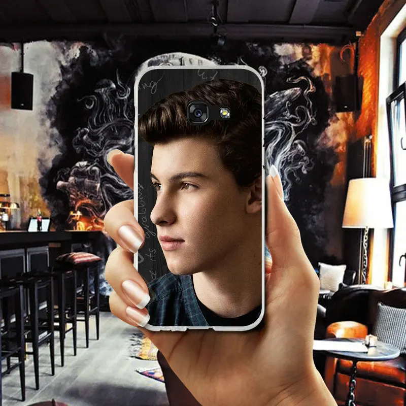 Soft Silicone Mobile Phone Cases For Samsung Galaxy A3 A5 A7 J1 J2 J3 J4 J5 J6 J7 2016 2017 2018 Bags Pop Singer Shawn Mendes |