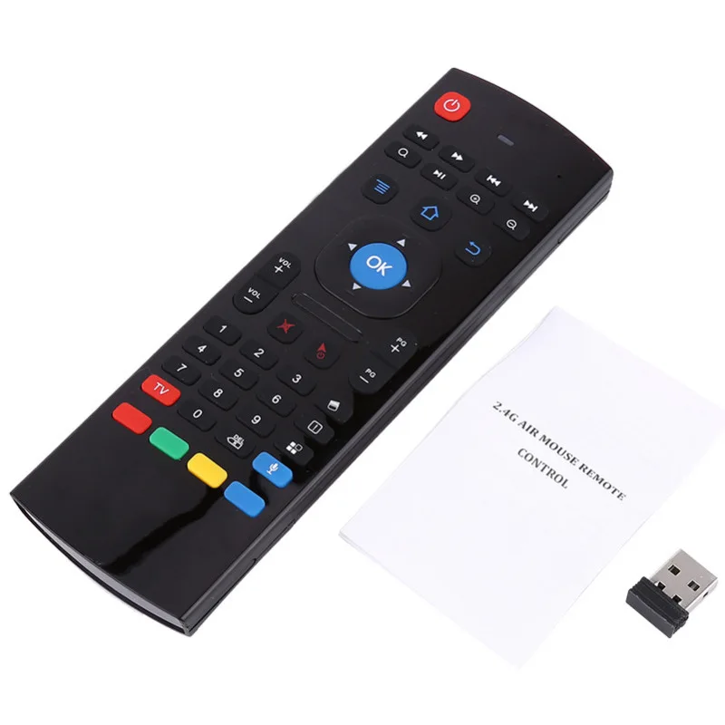 Новейшая Беспроводная мини клавиатура Fly Air Mouse с микрофоном и пультом