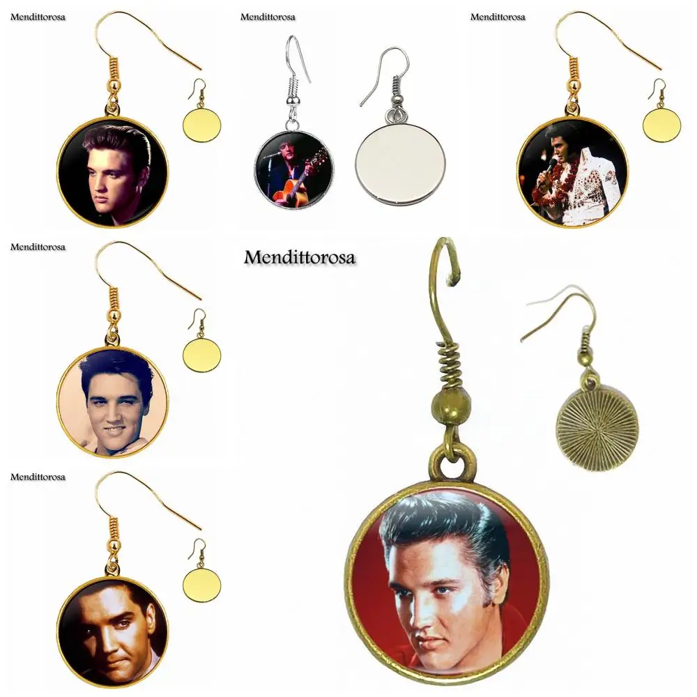 Ювелирные изделия Elvis Presley Хрустальная бронза/серебро/золото зажим ушной крючок