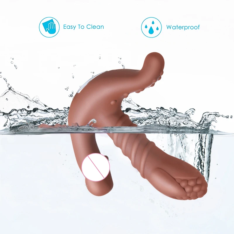 Unisex Anal Plug Butt Vibrator Sex Toy 10 Speeds Vibration Douche Enema Trainer for Couples Remote Control Adult Product | Красота и