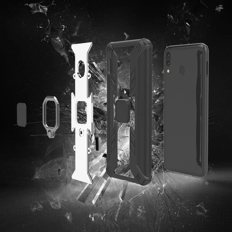 Predator Armor Soft Shockproof Protective Case Shell For Oppo F11 A9 Stand Magnetic Holder Car Ring Phone Back Cover |