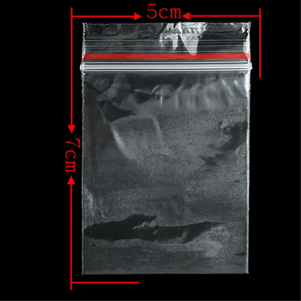 Прозрачные пакеты на молнии WITUSE 100 шт. закрывающийся пластиковый прозрачный