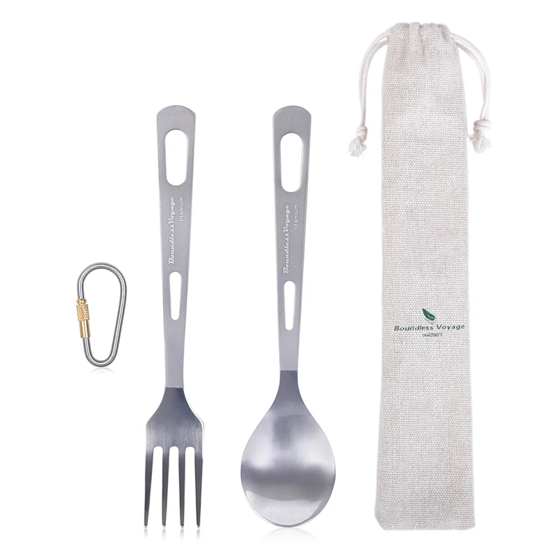 Безграничные вояжи титановые походные столовые приборы, ложка, вилка Spork нож палочки для еды портативная посуда столовые приборы набор беспорядок