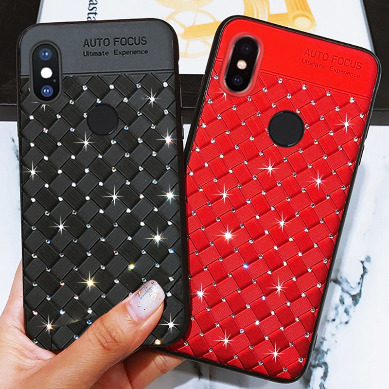 YonLinTan YMF glitter diamond 3D coque cover case For Xiaomi MI 6X = A2 MIA2 xiomi on luxury back Phone silicone silicon ases |