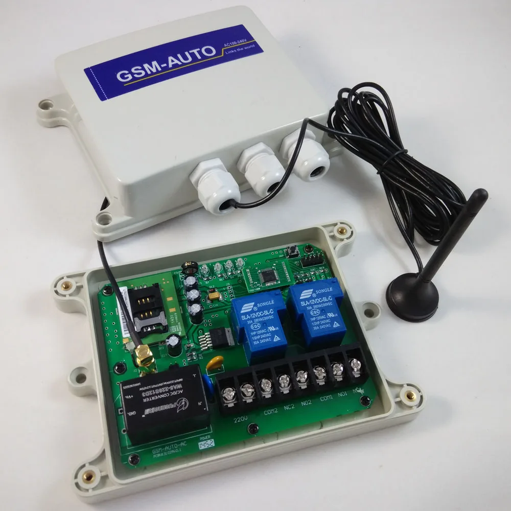 Бесплатная доставка GSM-AUTO-AC блок питания GSM Дистанционный переключатель реле