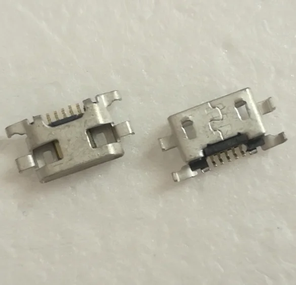 100 шт./лот Micro USB Jack 5 P гнездовой разъем Pin телефонный зарядный порт для Nokia lumia 625