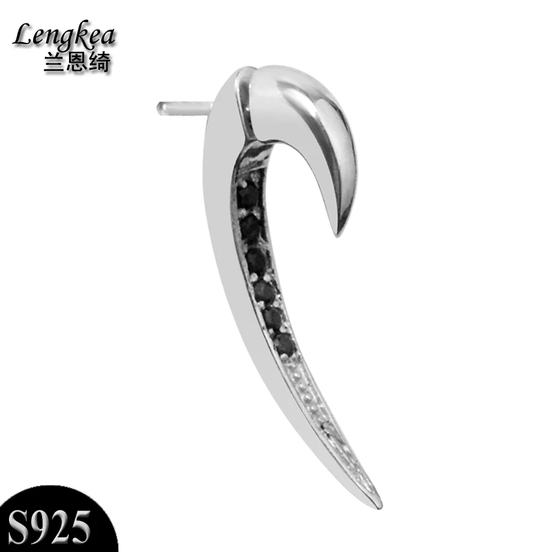 Lengkea jewery 925 серебряные серьги пирсинг для мужчин и женщин камни подвески
